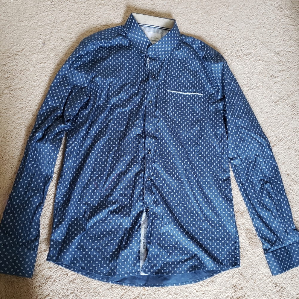 Men's medium long sleeve dress shirt 16.5 collar